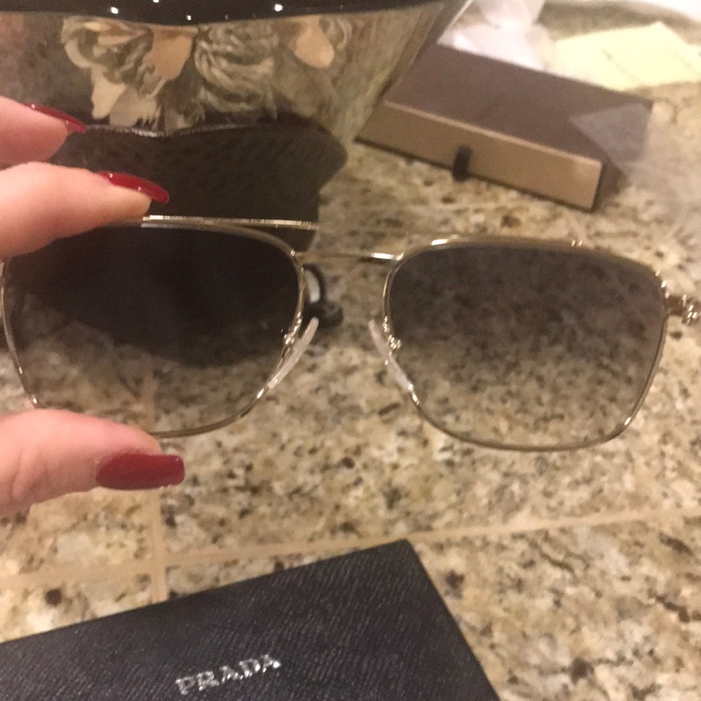 Prada Rectangle Aviators - image 6